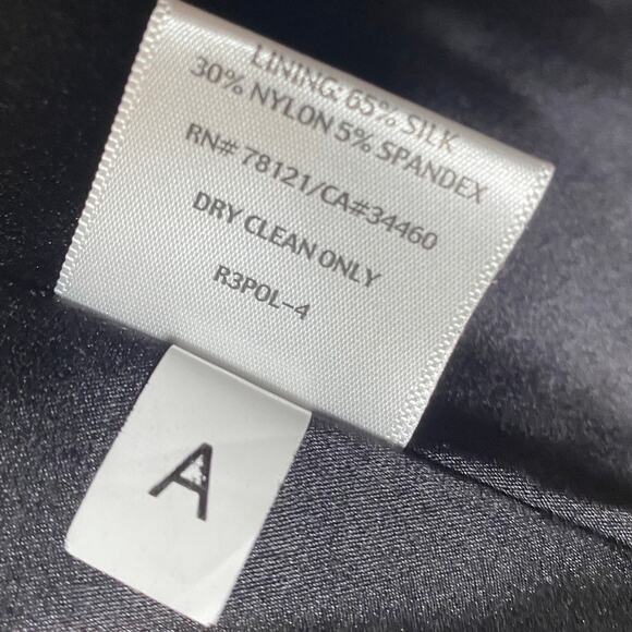 Eileen Fisher Blazer Dual Zipper Front High Collar Ramie Blend Black Womens M - Picture 10 of 11